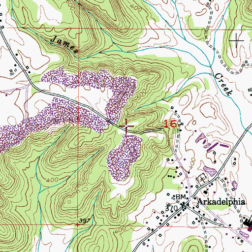 Topographic Map of Valley View Missionary Baptist Church, AL