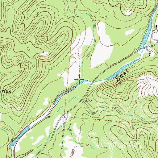 Topographic Map of West Rose Draw, TX