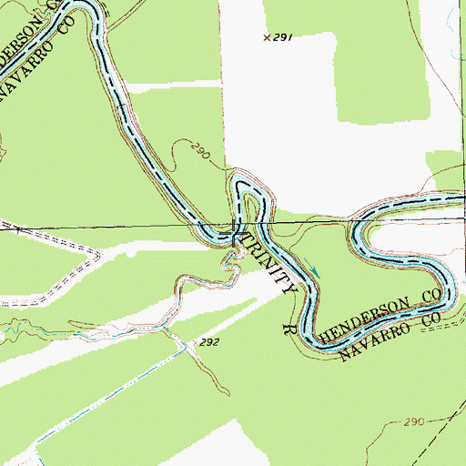 Topographic Map of Westbrook Creek, TX