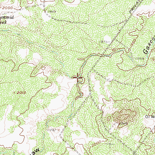 Topographic Map of Westfall Draw, TX