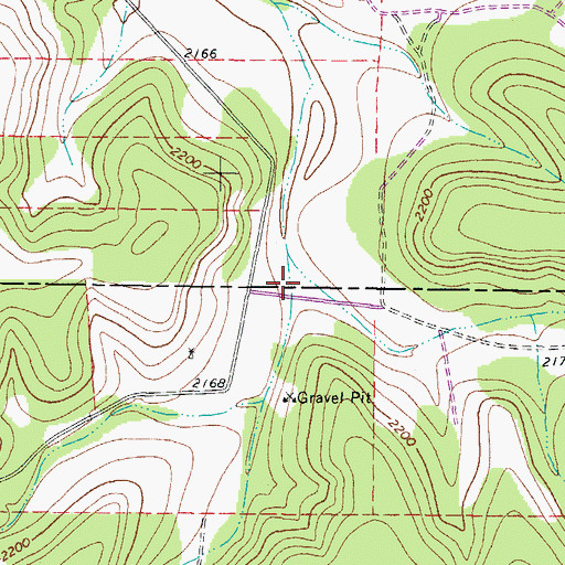 Topographic Map of Wheat Draw, TX