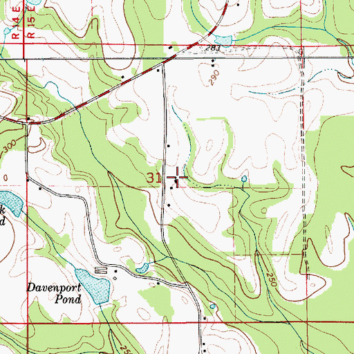 Topographic Map of Christian Light Church, AL