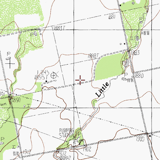 Topographic Map of White Oil Field, TX
