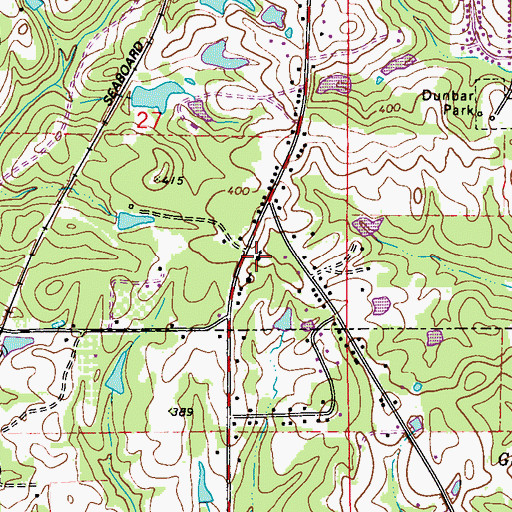 Topographic Map of Cobb City Church, AL