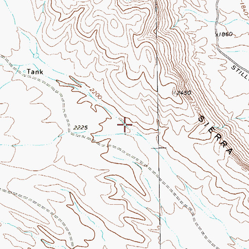 Topographic Map of Wild Hog Canyon, TX