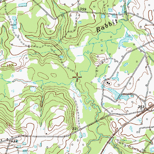 Topographic Map of Wilds Creek, TX