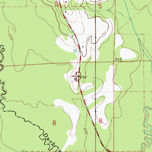 Topographic Map of Hank Williams Memorial Park, AL