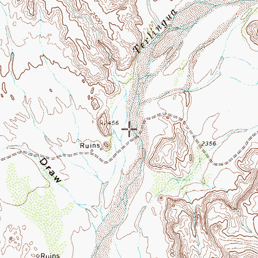 Topographic Map of Willow Creek, TX