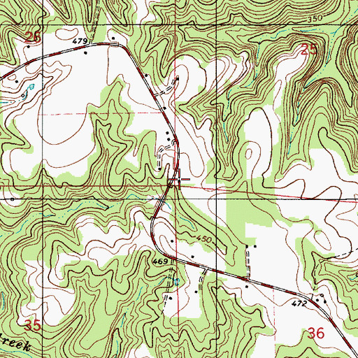 Topographic Map of Jerusalem Church, AL