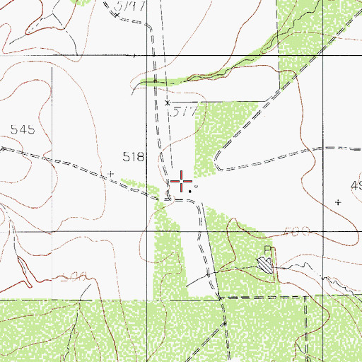 Topographic Map of Willy Ranch, TX