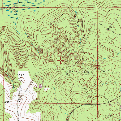 Topographic Map of McKenzie Lookout Tower, AL