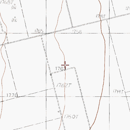Topographic Map of Wimberly Oil Field, TX