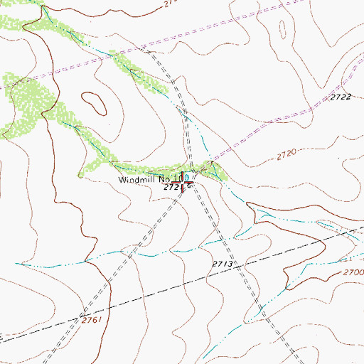 Topographic Map of Windmill Number Ten, TX