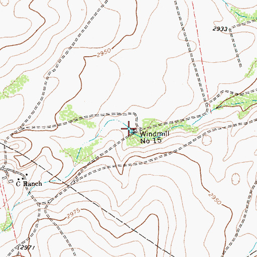 Topographic Map of Windmill Number Fifteen, TX