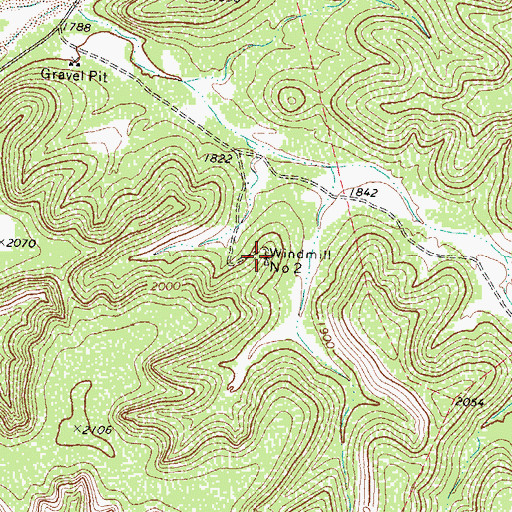 Topographic Map of Windmill Number Two, TX
