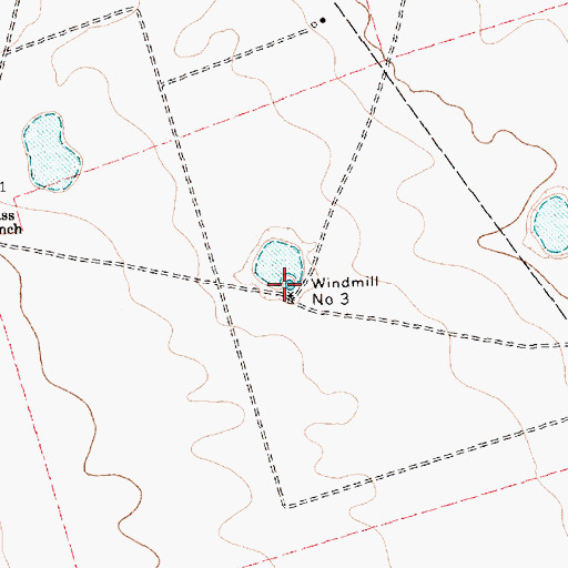 Topographic Map of Windmill Number Three, TX