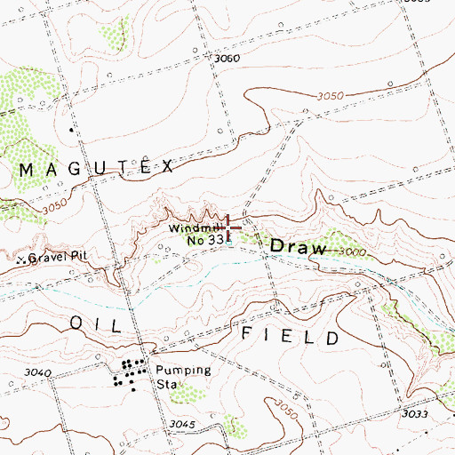Topographic Map of Windmill Number Thirtythree, TX