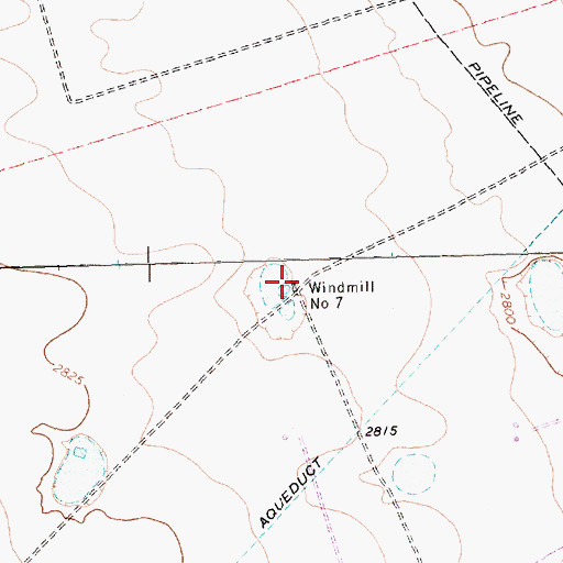 Topographic Map of Windmill Number Seven, TX