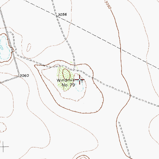 Topographic Map of Windmill Number Seventynine, TX