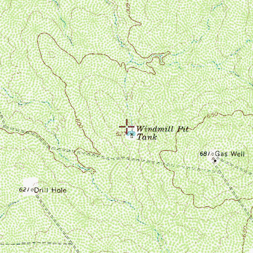 Topographic Map of Windmill Pit Tank, TX