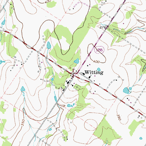 Topographic Map of Witting, TX