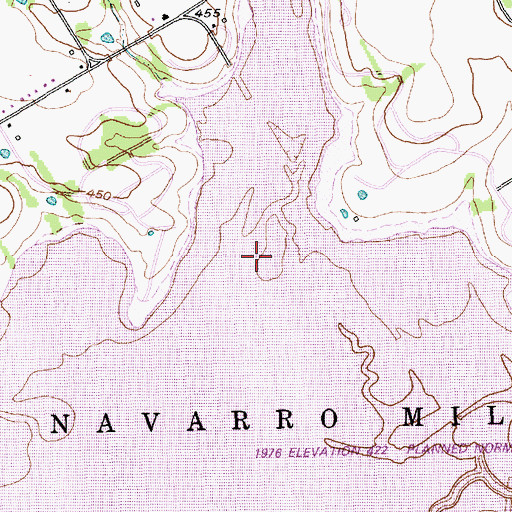 Topographic Map of Wolf Creek, TX