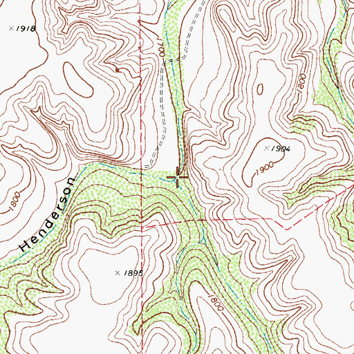Topographic Map of Wolf Waterhole Draw, TX