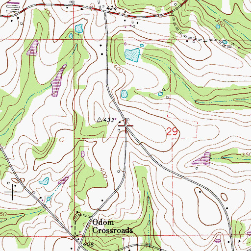 Topographic Map of Salter, AL