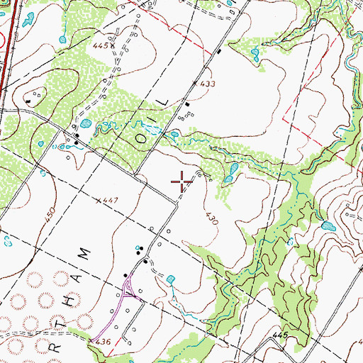 Topographic Map of Wortham Oil Field, TX