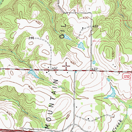 Topographic Map of Wright Mountain Oil Field, TX