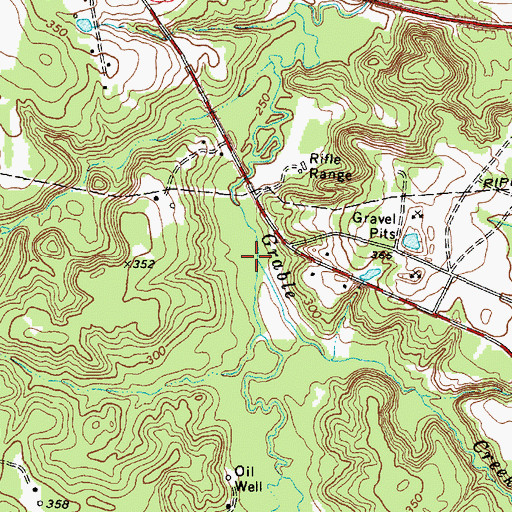 Topographic Map of Wynns Bayou, TX