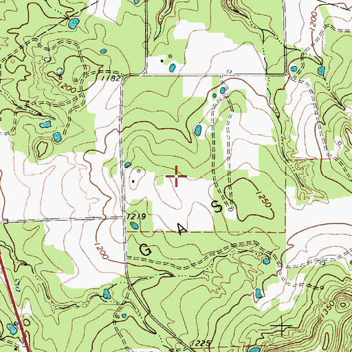 Topographic Map of X-Ray Gas Field, TX