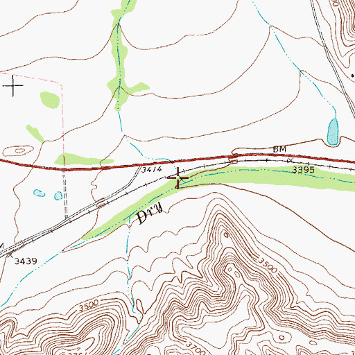 Topographic Map of Yolts Draw, TX
