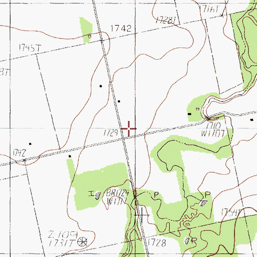 Topographic Map of Zion Chapel, TX
