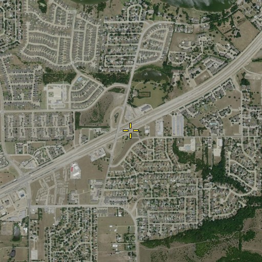 Aerial/Satellite Image of Zion Road Interchange, TX