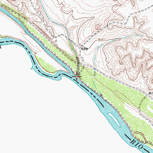 Topographic Map of Zorro Creek, TX