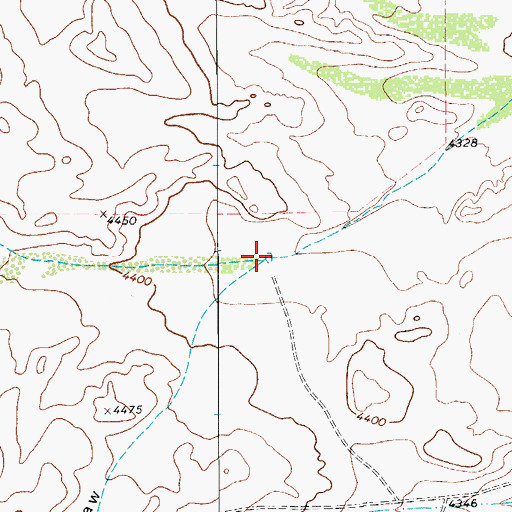 Topographic Map of Budweiser Draw, TX