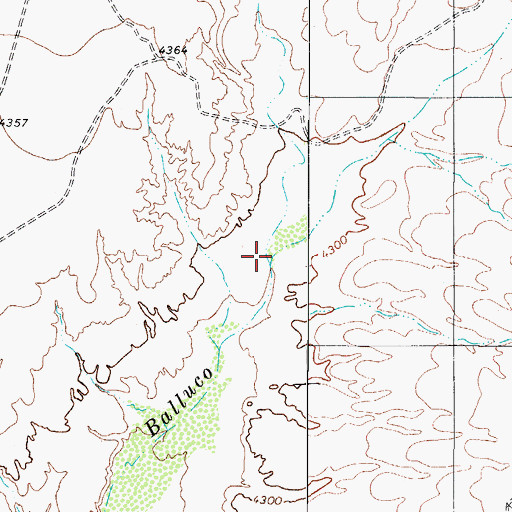 Topographic Map of Gardner Draw, TX