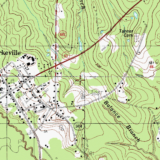 Topographic Map of Harrol Hollow, TX