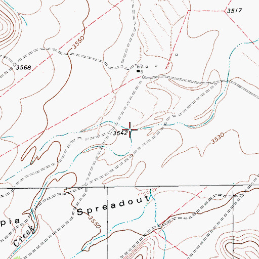 Topographic Map of Limpia Creek, TX