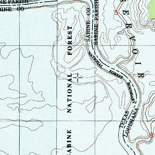 Topographic Map of Oil Well Lake (historical), TX