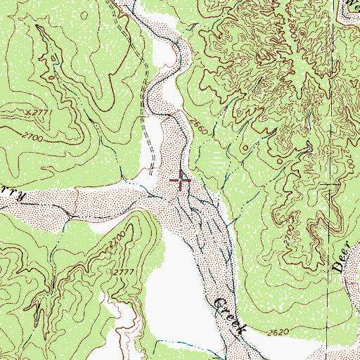 Topographic Map of Spring Creek, TX