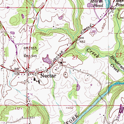 Topographic Map of Congregational Methodist Church, AL