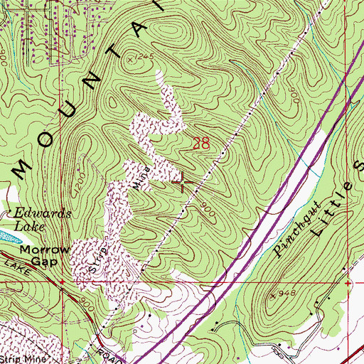 Topographic Map of Dale (historical), AL