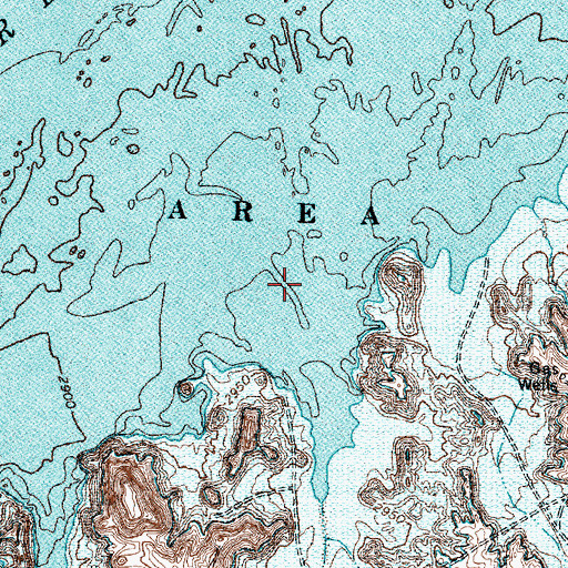 Topographic Map of Alibates Creek, TX