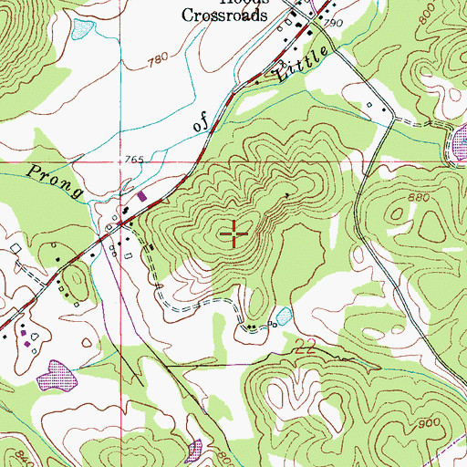 Topographic Map of Iron Mountain, AL
