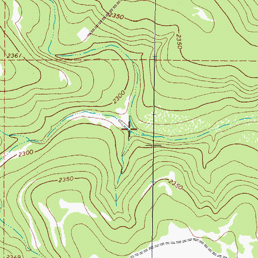 Topographic Map of Antelope Draw, TX