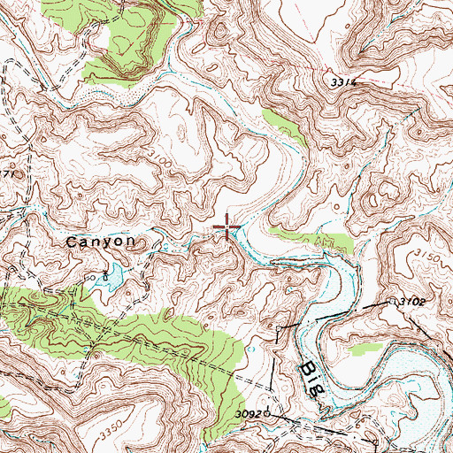 Topographic Map of Apache Canyon, TX