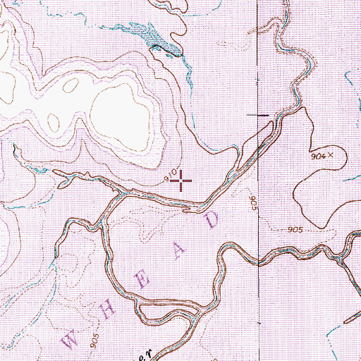 Topographic Map of Lake Arrowhead, TX