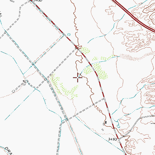 Topographic Map of Arroyo Macho, TX